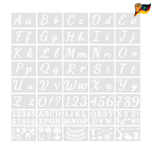 Buchstaben schablone stück - buchstaben,