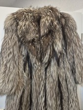 Silberfuchs Pelzmantel Größe