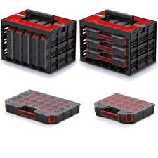 Schrank mit Organizer zur Aufbewahrung Schrauben etc Werkzeugkoffer 4 Modelle