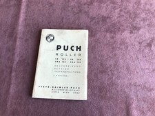 Original Puch Roller 125 SR SRA  150 SR SRA  Beschreibung Betriebsanleitung