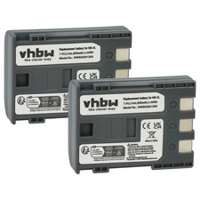 2x Akku für Canon NB-2LH NB-2L 600mAh