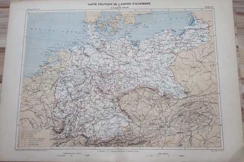Politische karte des deutschen - karte,