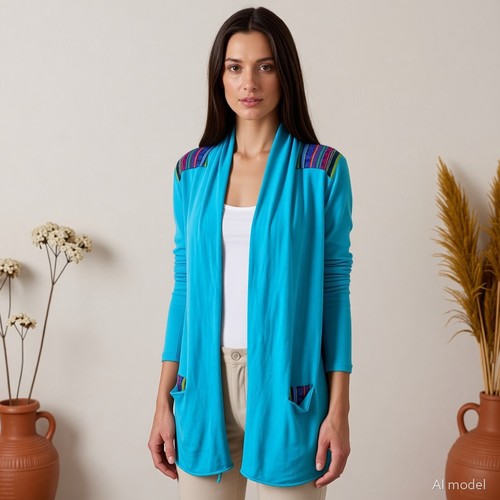 Boho folklore strickjacke - boho,