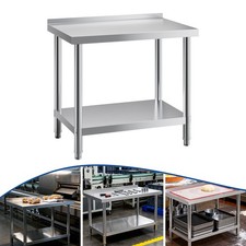 Edelstahltisch Küchentisch Arbeitstisch Zerlegetisch Gastronomie mit Aufkantung