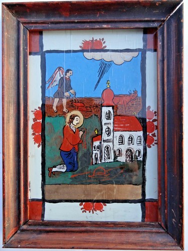 Hinterglasbild religiöse - hinterglasbild,