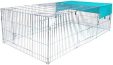 Freilaufgehege Freigehege Hasenkäfig Kaninchenstall Freilauf Welpenauslauf 0199