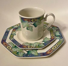 Villeroy & Boch Pasadena Kaffeebecher 9 cm  + Untertasse + Teller Henkelbecher