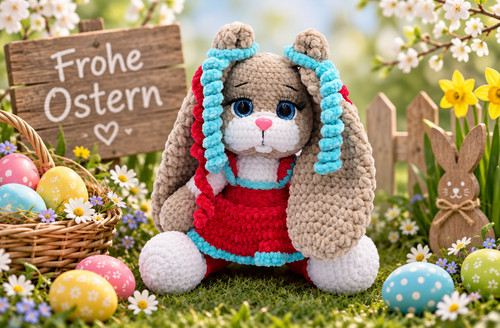 Amigurumi hase häschen kleid - amigurumi,