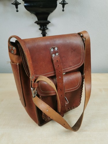 Echt leder schulertasche - echt,