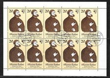 DDR 1982  Kleinbogen Martin Luther Mi.Nr.: 2755 , Sonderstempel