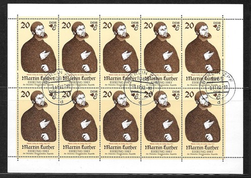 Ddr 1982 kleinbogen martin - 1982,