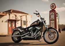 Motorrad Kunstdruck Biker