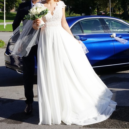 Brautkleid linie boho - brautkleid,