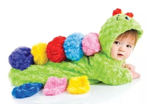Baby kostüm raupe - "raupe", plüsch