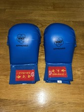 HAYASHI Karatefaustschützer Blau -  WKF-approved - Größe L - Gut Gebraucht