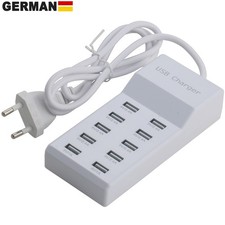 10 Fach USB Schnellladestation