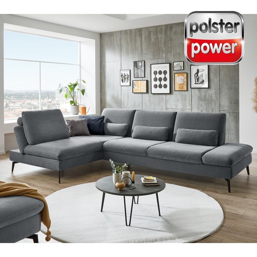 Polsterpower ecksofa denim - ecksofa,