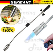 Unkrautvernichter Gasbrenner Flamme mit Piezozündung Grillanzünder Kohleanzünder