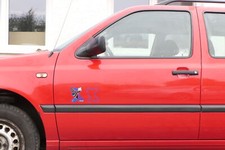 VW Golf 3 Vento 1H Tür vorne links Fahrertür 4/5-Türer Kombi Variant rot LP3G
