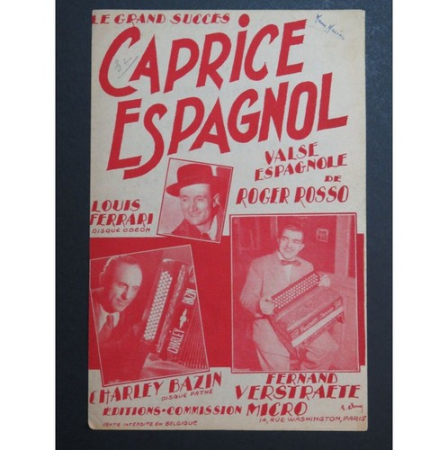 Caprice spanische valse roger - spanische,