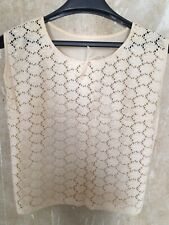 Bluse aus feiner Baumwolle, Stickerei 40er, 50er Jahre, Gr. S/M Top! Neuwertig