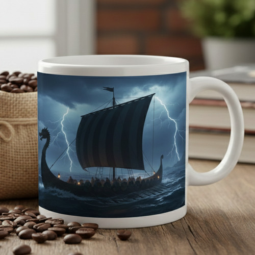 Tasse drachenboot wikinger - tasse, drachenboot,