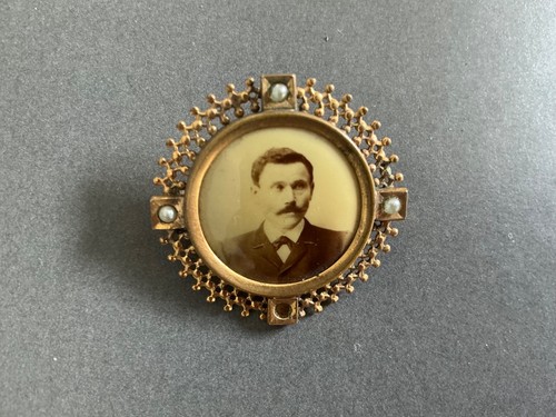 Antike fotobrosche 1900 - um,