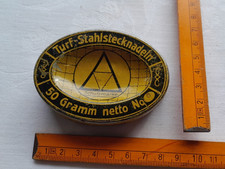 Alte Blechdose Turf-Stahlstecknadeln vor 1945 ??