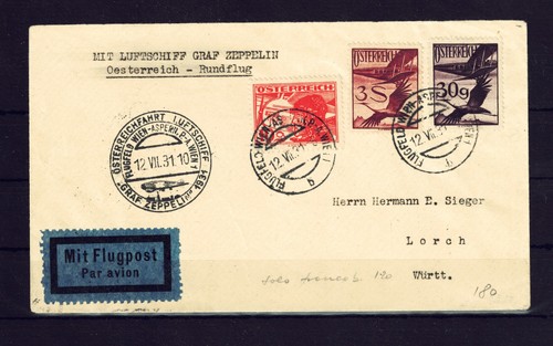 Zeppelinpost österreich 1931 - zeppelinpost,