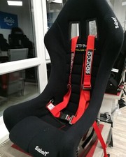 Sparco Sportgurt zum schrauben ECE in rot, 4-Punkt NEU