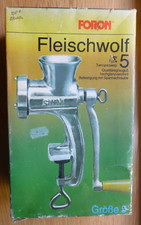 Vintage Retro Foron Fleischwolf Fleischwolf Fleischwolf Größe 5 Made in Germany Typ 401 Box