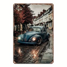 Blechschild VW Käfer Volkswagen Vintage Retro Metallschild TEL4221