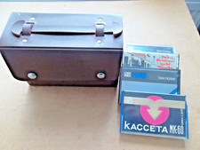 DDR  Musikkassettenbox  mit  4  Musikkassetten  ORWO  ETERNA  und einmal SU  -