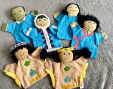 6 verschiedene tolle ALTE HANDPUPPEN