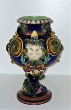 Antike Majolika Vase Fisch Keramik 2.Hälfte 19. Jahrhundert