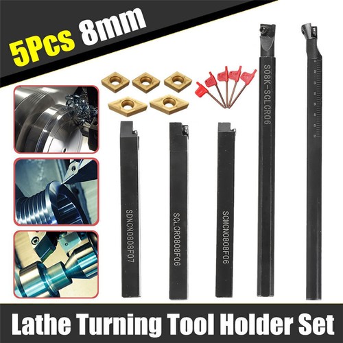 5pcs 8mm schaft drehmeißel - 5pcs,