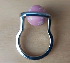 Swatch Ring Rosa Blumen Kugel