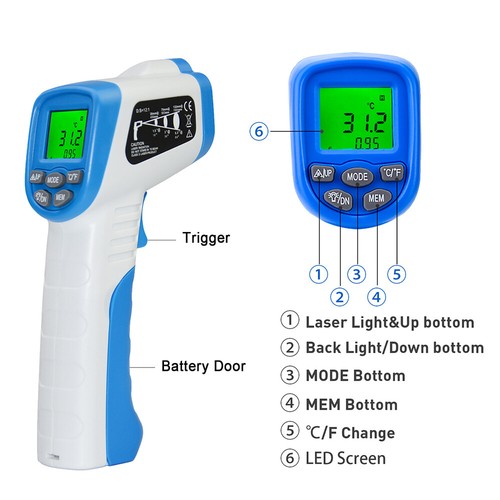 Btmeter lcd laser infrarot - btmeter,