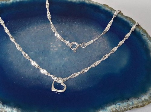 Collier silber 925 herz - 925,