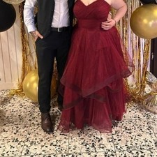 Ballkleid Bordeaux Rot Nur