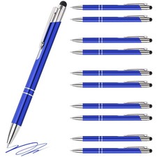 Metall Kugelschreiber Set Blau