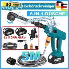 Für Makita 18V 2 Akku Hochdruckreiniger Auto Druckreiniger Spritzpistole 6-in-1