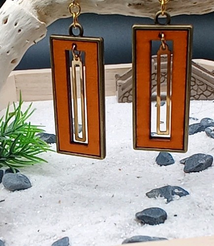 Holz ohrring earing wood - holz,