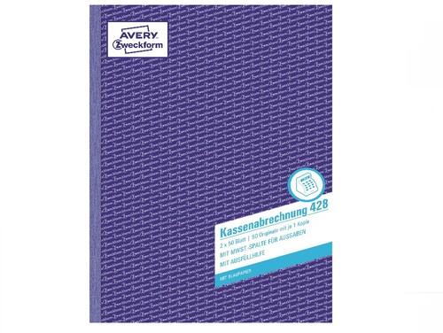 Zweckform kassenabrechnung - zweckform,