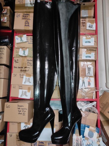 Overknee stiefel latex gummi - overknee,