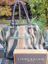 Liebeskind Shopper Kayla multicolored Snake Design schwarz/grün/beige+Staubbeute