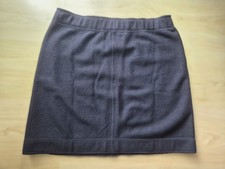 Marc Cain Woll-Minirock, Schwarz/Blau, Top-Zustand, Rückentaschen, Größe N3