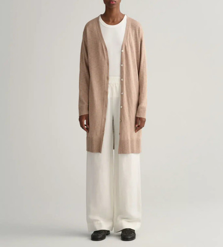 Gant damen strickjacke beige - damen,
