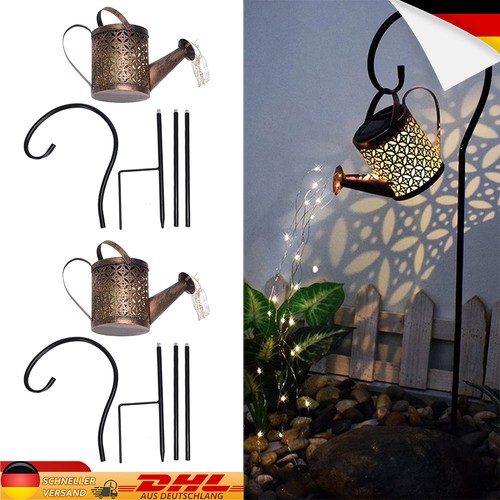 Solarleuchte led gießkanne - 2x,