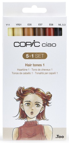 Copic marker ciao - 5+1, set